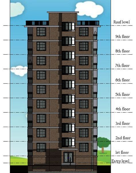 apartment house design revit  behance residential building plan residential building