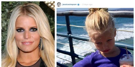 jessica simpson posts photo of her daughter with controversial caption
