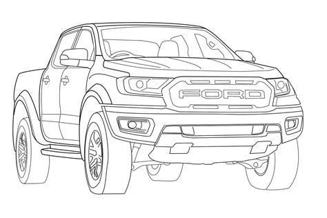 ford raptor drawing  paintingvalleycom explore collection  ford