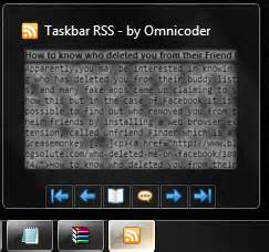 read rss feeds  windows  taskbar thumbnail preview