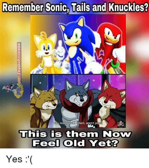 Remember Sonic Tails And Knuckles You Really Area Villain