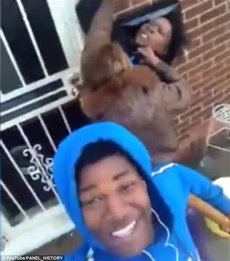 Teen Uses Selfie Stick To Film His Girlfriend And His Mom