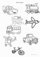 Worksheet Transportation sketch template