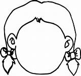 Face Coloring Girl Empty Pages Drawing Blank Template Printable Wecoloringpage Preschool Colouring Kids Color Print Templates Create Shapes Cute Drawings sketch template