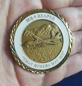 mq  reaper    die drone usaf military challenge coin ebay