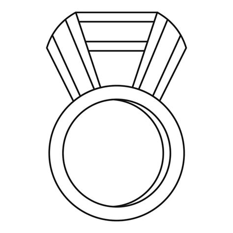 art black  white winner medal icon stock vector  bessyana