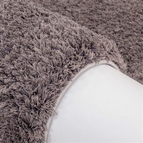 tapis shaggy soft shine gris fonce trendcarpetfr