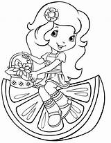 Coloring Strawberry Shortcake Pages Printable Girls Print sketch template