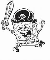 Coloring Pages Nickelodeon Sponge Bob Popular sketch template