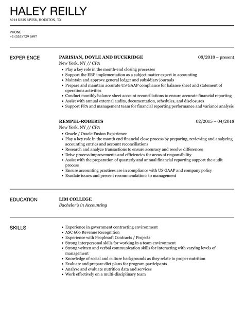 cpa resume samples velvet jobs