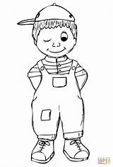 Boy Coloring Pages Coloriage Imprimer Little Gratuit Garcon Standing Ans Printable Pour Garçon Color Template Boys sketch template