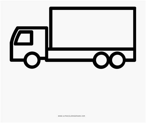 delivery truck coloring page clipart png  delivery truck