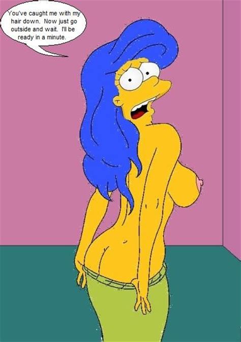 rule 34 ass breasts clothes color female female only human indoors marge simpson nipples side