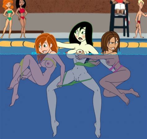 Cartoon Hotties Have Lesbian Sex In The Pool