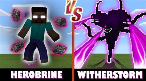 herobrine  wither storm minecraft messy battle youtube