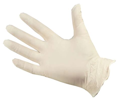 pro powder  white stretch vinyl gloves