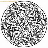 Mandala Coloring Pages Printable Adult Mandalas Adults Color Getcoloringpages Colorear Colouring Book Hard sketch template