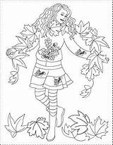 Coloring Pages Autumn Fall Nicole Mabon Princess Printable Leaf 2010 Choose Board sketch template
