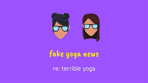 fake yoga news youtube