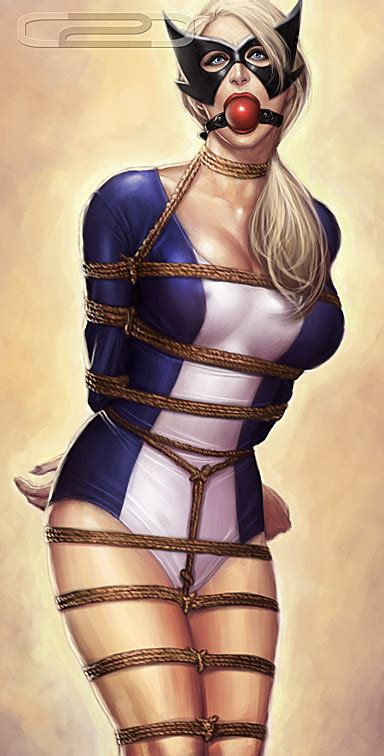 bondage superhero artwork anime