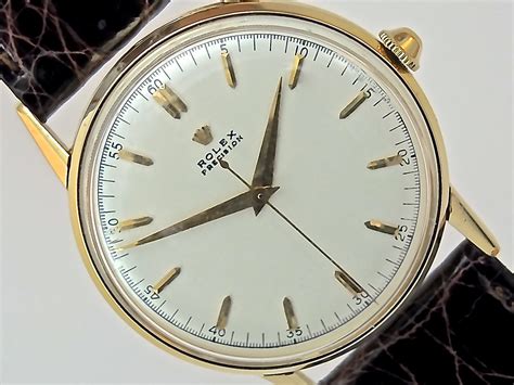 rolex precision   mm sold vintage gold watches