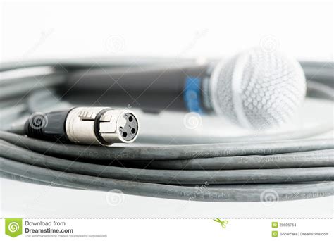microphone jack stock photo image  metal cable plug