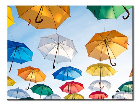 colorful flying umbrellas canvas wall art  panel    inches  umbrella umbrella art