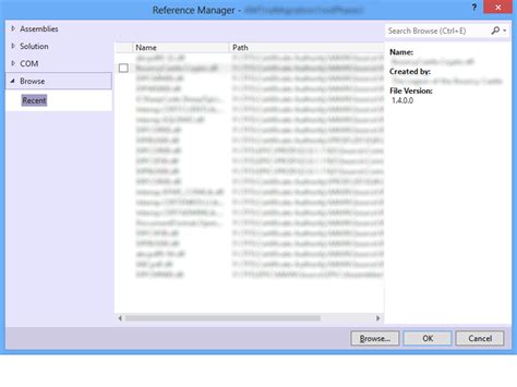 visual studio   reference manager clearing