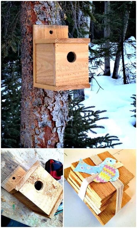 build  modern bird house   tutorial   build  birdhouse  easy diy birdhouse
