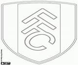 Fulham Escudos Campeonato Inglaterra Bandeiras sketch template