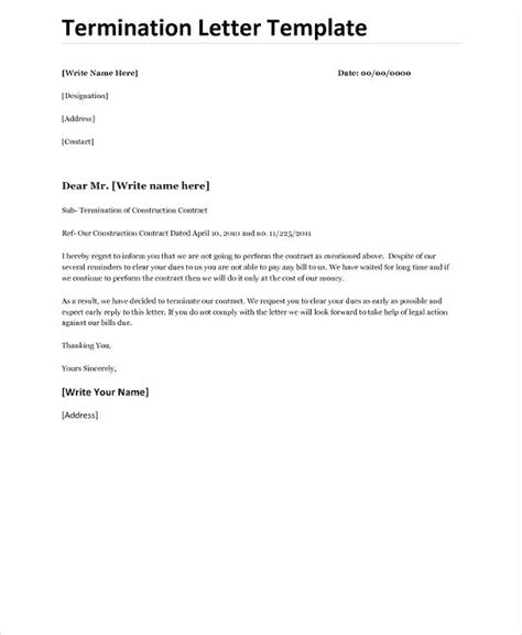 contract termination letter kashifpierre