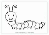 Caterpillar Colouring Pages Caterpillars Minibeast Coloring Minibeasts Cute Activity Butterfly Butterflies Village Bugs sketch template