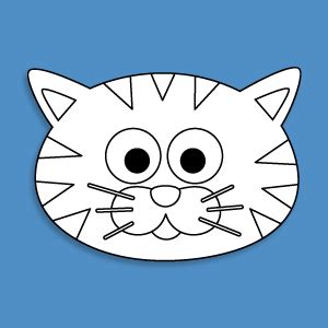 cat mask template  masketeers face mask pinterest