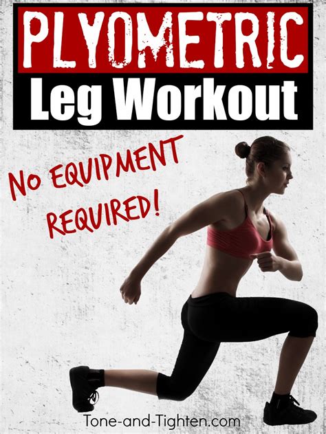 zero equipment plyometric leg workout tone and tighten