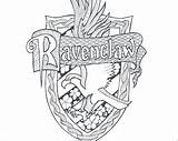 Ravenclaw Coloring Potter Harry Crest Template Sketch sketch template