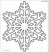 Snowflake Coloring Pages Winter Printable Frozen Kids Christmas Cool2bkids Snowflakes Print Template Pattern Realistic Adult Color Sheets Patterns Simple Easy sketch template