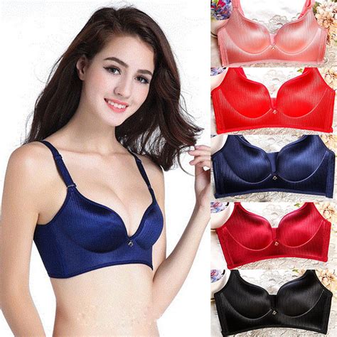 2018 newly women ladies push up bras 5 style three quarters cup solid