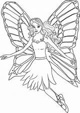 Barbie Coloring Fairy Pages Fairytopia Draw Print Color Paper Button Using Grab Well Easy Size sketch template