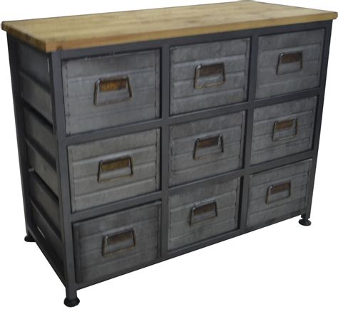 grant aged metal  drawer accent cabinet stopbedrooms