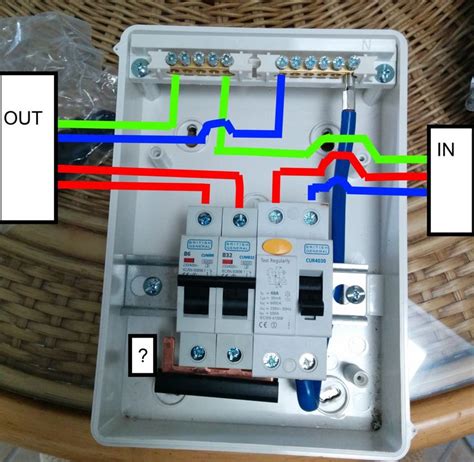 wiring  garage consumer unit diagram