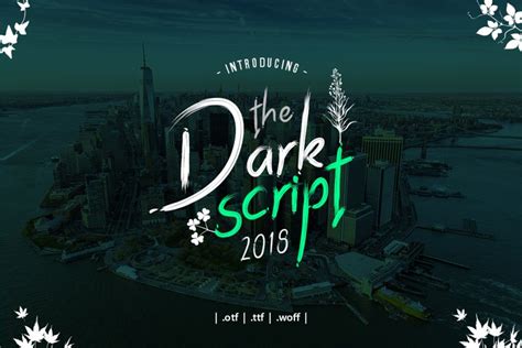 dark script font