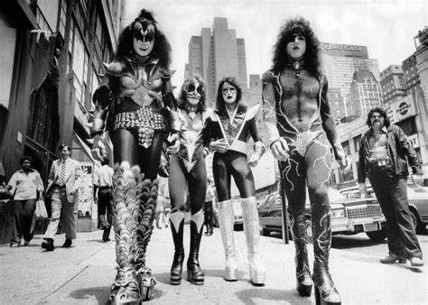 kiss walking on the street of new york city 1976 ~ vintage everyday