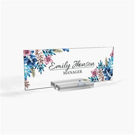 personalized  desk plate custom nameplate office  sign etsy