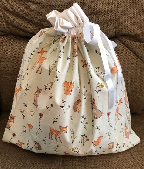 reusable fabric gift bag large gift bag  baby etsy