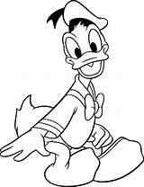 Donald Coloring Duck Pages Printable Kids sketch template