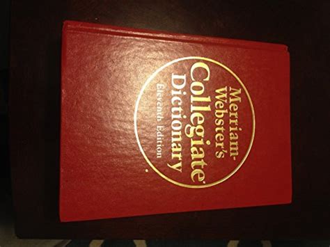 merriam websters collegiate dictionary  edition book
