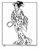 Geisha Coloring Princess Printer Send Button Special Print Only Use Click sketch template