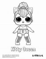 Lol Queen Coloring Kitty Pages Doll Lotta Surprise Dolls Color Printable Visit Choose Board sketch template
