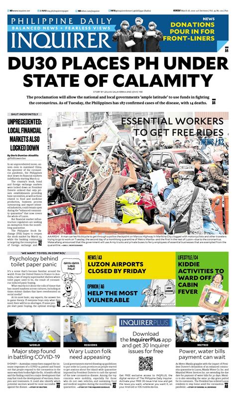 philippine daily inquirer offers  electronic version