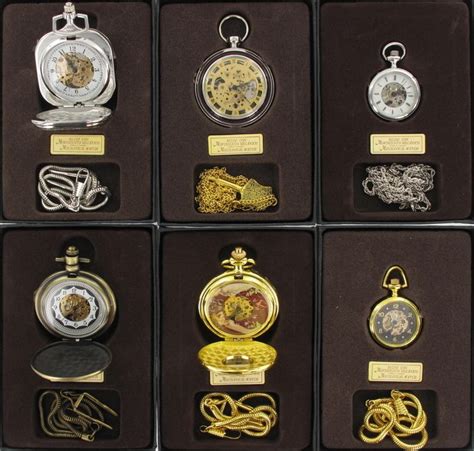 collection zakhorloges mechanisch  verschillende pocket  watches accessories
